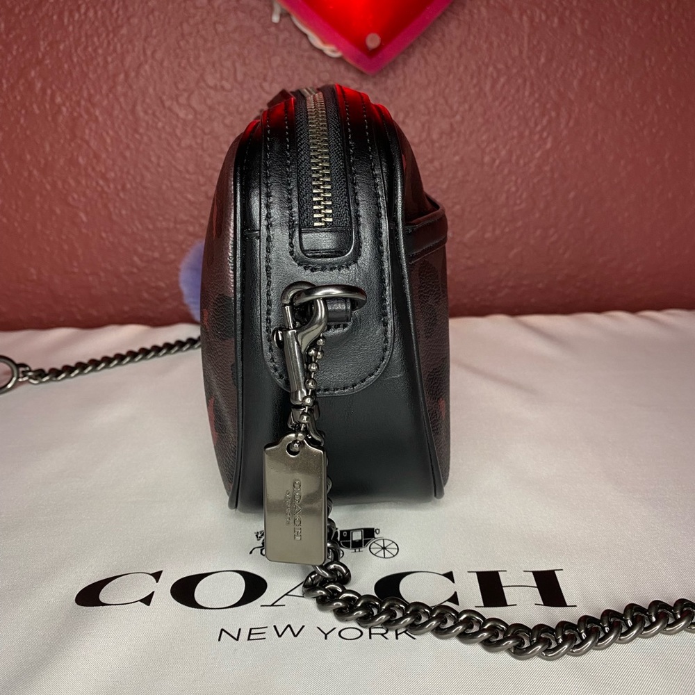 Coach Isla Chain Crossbody With Leopard Print - Picture 2 of 6